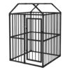 VidaXL kraftig hundkennel hundgard